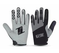 Gants de motocross TLA JERK, VTT enduro, trial,BMX, unisexes pour hommes,femmes et garçons, vêtements moto et vélo, gants de cyclisme élastiques, légers, respirants et résistants à l'usure. (Noir_XL)