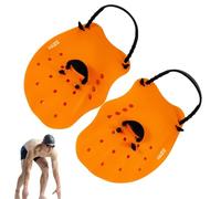 Gants de natation avec bonnets de natation - Pagaie réglable en silicone avec bonnets de natation - Équipement de natation portable pour adultes avec trous de drainage, aides de natation réutilisables