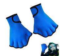 Gants De Ñatation De Plongée - 2 Mm Réglables en Néoprène sans Doigts | Gants De Ñatation Palmés Anti-Canard | Parfait pour Les Adultes Et Les Pendant L'entraînement De Natation, La Plongée en