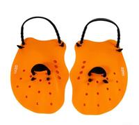 Gants de natation en silicone avec lame large pour développer la puissance du haut du corps (orange)