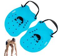 Gants de Natation pour | Palettes de Natation palmées réglables en Silicone | Outils pour colorés pour Adultes, Aides à la Piscine avec Trous de Drainage