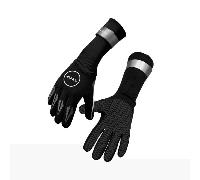 ZONE3 Guantes de Neopreno Swim Gloves, Unisex Adulto, Negro-Plata, L