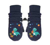 Gants de neige épais et coupe-vent pour, mitaines d ' hiver imprimées de dinosaure de dessin animé pour garçons et filles, étudiants et adolescents