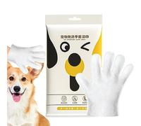 Gants de nettoyage pour animaux de compagnie | Gants de bain de toilettage Lingettes pour chat chien - Chiens Bums Eye Ear and Furs Lingettes Lavantes Nourrissantes Mitaines Apaisantes pour la Yusheng
