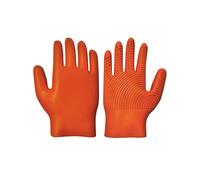 Gants de pansage caoutchouc Kris Orange TU
