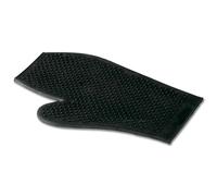 Gants de pansage en caoutchouc Waldhausen Noir 24x18 cm