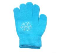 Gants de patinage artistique, antidérapants, chauds et extensibles, gants d'entraînement pour enfants et adultes, protection des mains pour patinage sur glace (taille L, bleu)
