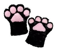 Gants de pattes dames filles féminités chat gants de pattes 2pcs chat hiver en peluche mignonne peluche furry d'hiver cadeaux pour femmes filles costume halloween cosplay