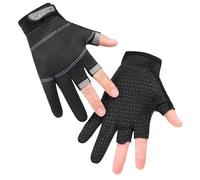 Gants de pêche,Gants de pêche Hommes,Protecteur de doigt unisexe 3 coupes | Équipement antidérapant pour temps chaud et froid, gants de sport respirants pour hommes pour la à la mouche, la cours