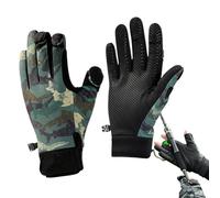 Gants de pêche par temps froid - Mitaines de pêche à la glace en polaire - Gants de pêche à la mouche pour écran tactile, gants antidérapants chauds pour temps froid pour homme et femme