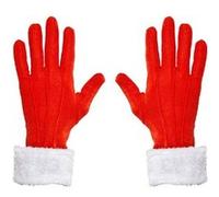 Widmann S.r.l. Gants de Père Noël avec bordure pelucheuse Multicolore