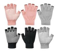 Gants de Pilates avec Grip pour Femmes Lot de 3 paires de mitaines sans