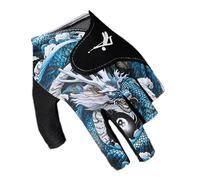 Gants de piscine de billard - Gants de piscine sans doigts - Mittens de piscine élastique pour la main gauche - Gants confortables d'accessoires de billard résistants à l'usure pour père, petit ami
