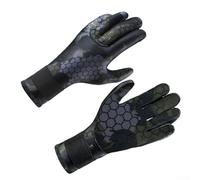 Gants de plongée fabriqués en néoprène de 3 mm pour une utilisation en eau froide dans la plongée avec tuba, la plongée sous-marine, le surf, la natation et d'autres activités aquatiques (2XL, noir et