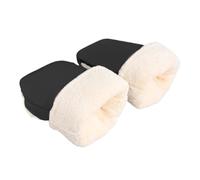 Gants de poussette - Accessoire d'hiver coupe-vent doublé en polaire | Housse de poignée épaisse et imperméable pour poussette de bébé, protection contre le froid, mitaines chaudes pour
