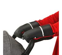 Gants de Poussette d'Hiver Epais Chauds 2 Pcs Moufles de Poussette Coupe-Vent Imperméable Doux Gants Protection des Mains Thermique Protège-Mains Chauffe-Mains pour Poussette Vélo Moto