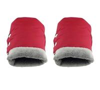 Gants de poussette Gants chauds d'hiver for poussette, imperméables, accessoires for, moufles for les mains(Red)