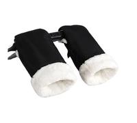 Gants de poussette pour bébé avec doublure en polaire douce pour plus de chaleur et de confort en polyester imperméable, installation facile pour les housses de poignée de landau