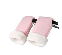 Gants de poussette pour bébé avec doublure en polaire douce pour plus de chaleur et de confort en polyester imperméable, installation facile pour les housses de poignée de landau