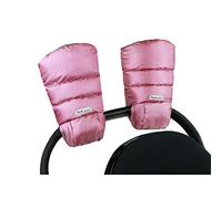 Gants de poussette Warmmuffs pour enfant avec ajustement universel Lilas métallique. taille unique