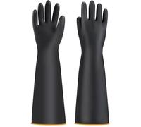 Gants de protection chimiques pour homme - Gants industriels chimiques - Gants longs imperméables - Gants de bassin - Gants de tr
