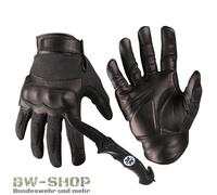 Mil Tec Gants tactiques Tactical – Cuir/Kevlar Noir Mixte