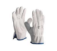 Gants de protection cuir paume fleur et dos croûte de bovin T11 naturel - L-3XLN