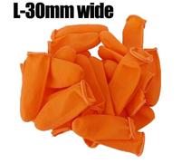 Gants De Protection Du Bout Des Doigts En Caoutchouc Industriel Antistatique,Protège-Doigts En Latex Orange,Protège-Doigts Non Alds - Type L-30mm Wide-10pcs