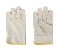 Gants de protection en cuir de vachette résistant à la chaleur avec protection de l'avant-bras pour soudage industriel, barbecue, cheminée et jardinage