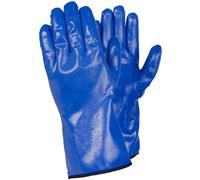 Gants de protection en nitrile doublé hiver super doux TEGERA Bleu Taille 11