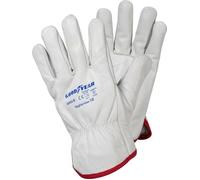 Gants De Protection Goodyear Gants en Cuir Pleine Fleur Taille 10 Couleur Blanche Gants de Travail