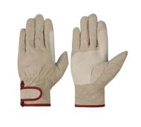 Gants de Protection industriels en cuir for hommes, réparation, Protection de sécurité for le travail, jardinage, gants de manutention ménagers Convient pour four/cheminée/soudure/cuisinière(XL)