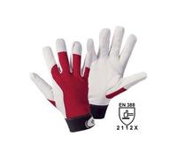 Gants de protection L+D 1706-11 Cuir souple avec revers de main en Interlock rouge EN 388 RISQUES MECANIQUES 2112 Taille 11 (XXL)