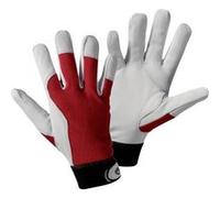 Gants de protection L+D Griffy 1706-8 Chevreau nappa avec dos de la main en interlock rouge EN 388 RISQUES MECANIQUES 2112 Taille 8 (M) Rouge G