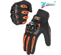 Gants de protection pour Moto, imperméables, écran tactile, doigt complet, protection des articulations en cuir, Anti-chute, antidérapants, pour hommes, nouveauté Bleu
