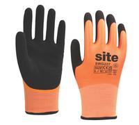 Gants de protection thermique imperméables Site orange/noir taille L