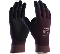 Gants de protection tricotés MAXIDRY OIL rouge pourpre/noir T9 - ATG - AT056427-ZZ09AIN