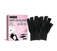 Gants de Protection UV de Manucure en Gel, Mitaines Anti UV de Ongles, Gants Hydratants sans Doigts Protéger des Rayons UV, Gants de UV Shield pour Séchoir à Manucure Vernis à Ongle Conduire