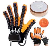 Gants de rééducation robotisés, Gants de récupération pour Patients hémiplégiques et paralysés, avec réglage de la Force, soulageant la raideur de la Main, Aides à l'exercic(Size:XL,Color:Right Hand)