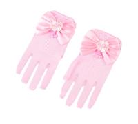 Gants de robe pour filles, jolies perles, mitaines en filet de pêche, accent de dentelle délicate pour les mariages, les anniversaires et les événements de danse, gants en dentelle