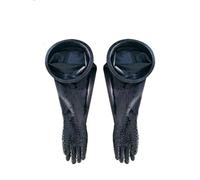 Gants de sable de sable pour armoire de sable, gants de sable 6-inch rubber ring + one pair of granular gloves (diameter 200mm) Sandblasting gloves
