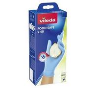 Vileda Lot de 40 gants jetables Food Safe 171013 S/M