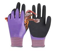 Gants de sécurité, gants étanches élastiques en latex non glissant, travail sécurité avec une ajustement confortable, les femmes nettoyage cuisine du four ailes fruit