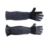 Gants de sécurité pour animaux de compagnie : polyester en cuir de vachette, résistant et durable, couverture étendue du bras | Équipement de manipulation résistant aux morsures, gants de protection