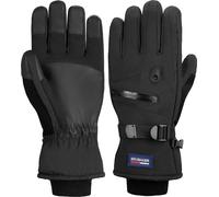 Gants de ski BRUBAKER imperméables et coupe-vent avec poche zippée - Gants d'hiver pour hommes et femmes - Gants de snowboard extra chauds - Gants thermiques pour le ski - Noir taille S/M
