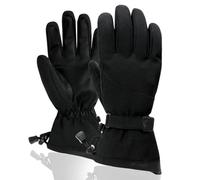 Gants de ski d’hiver pour femmes, chauds et imperméables à cinq doigts Sports Extérieur Écran tactile épais Gants de cyclisme pour hommes (XL/minuit obscurité)