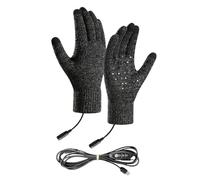 Gants de ski d'hiver électriques chauffants gants chauffants USB Gants chauffants écran tactile 3 modes coupe-vent légers vêtements chauds pour cyclisme, ski, randonnée, snowboard, conduite