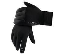 Gants de ski et de neige - Protection thermique coupe-vent, design compatible avec écran tactile, bande de sécurité réfléchissante | Équipement de frappe chaud d'hiver pour la course à pied, le cyclis