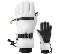 Gants de ski imperméables thermiques pour écran tactile, coupe-vent, antidérapants, chauds pour homme et femme, sports de plein air, équipement par temps froid (taille XL)