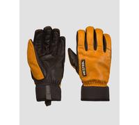 Gants De Ski Marron Et Noirs Pour Hommes Hestra Army Leather Wool Terry - 5 Finger 3001620-710 229 mm